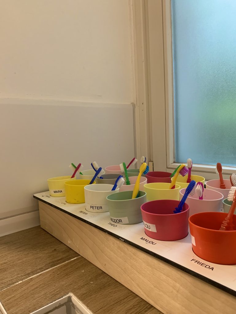 Badezimmer des Elementarbereichs im Kinderladen